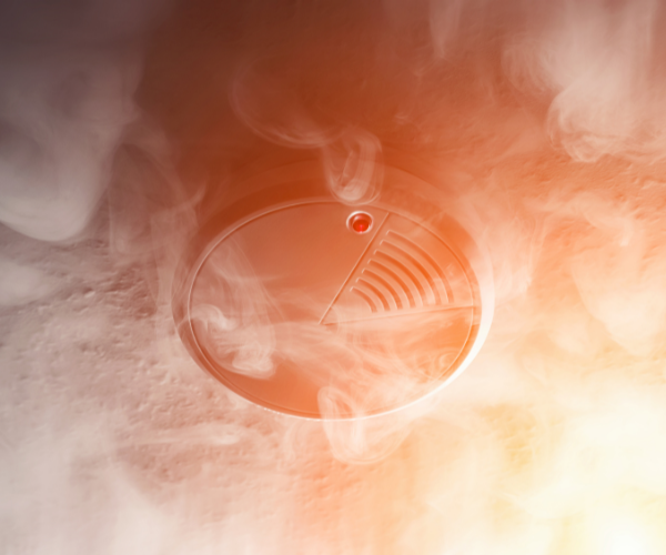 Fire alarm surrounded by smoke - Electrician Tweed Heads