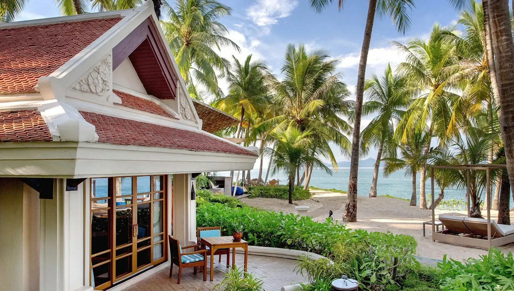 Luxury villa at Santiburi Koh Samui surrounded by tropical gardens