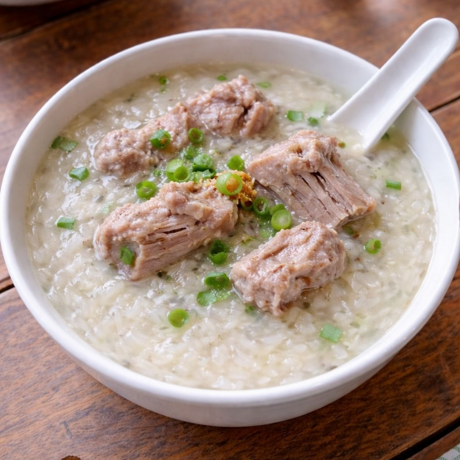 Khao Tom traditional Thai rice soup