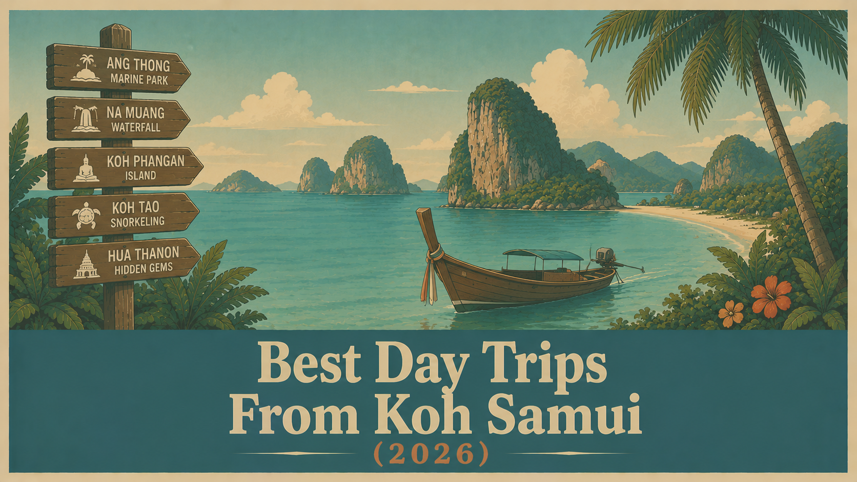 Best day trips from Koh Samui in 2026 including Ang Thong Marine Park, Koh Tao, Koh Phangan