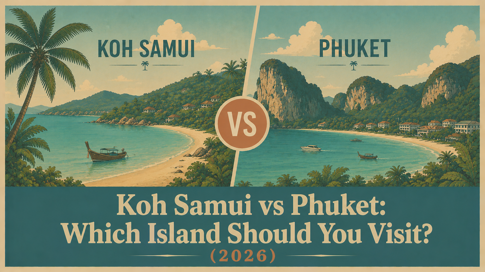 Koh Samui vs Phuket 2026 comparison of beaches, nightlife, activities, island hopping and travel exp