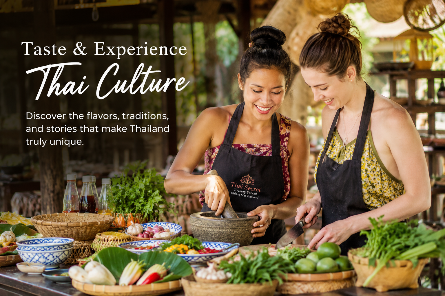 Thai culture and local experiences featuring traditional food, temples, markets and everyday life in Thailand