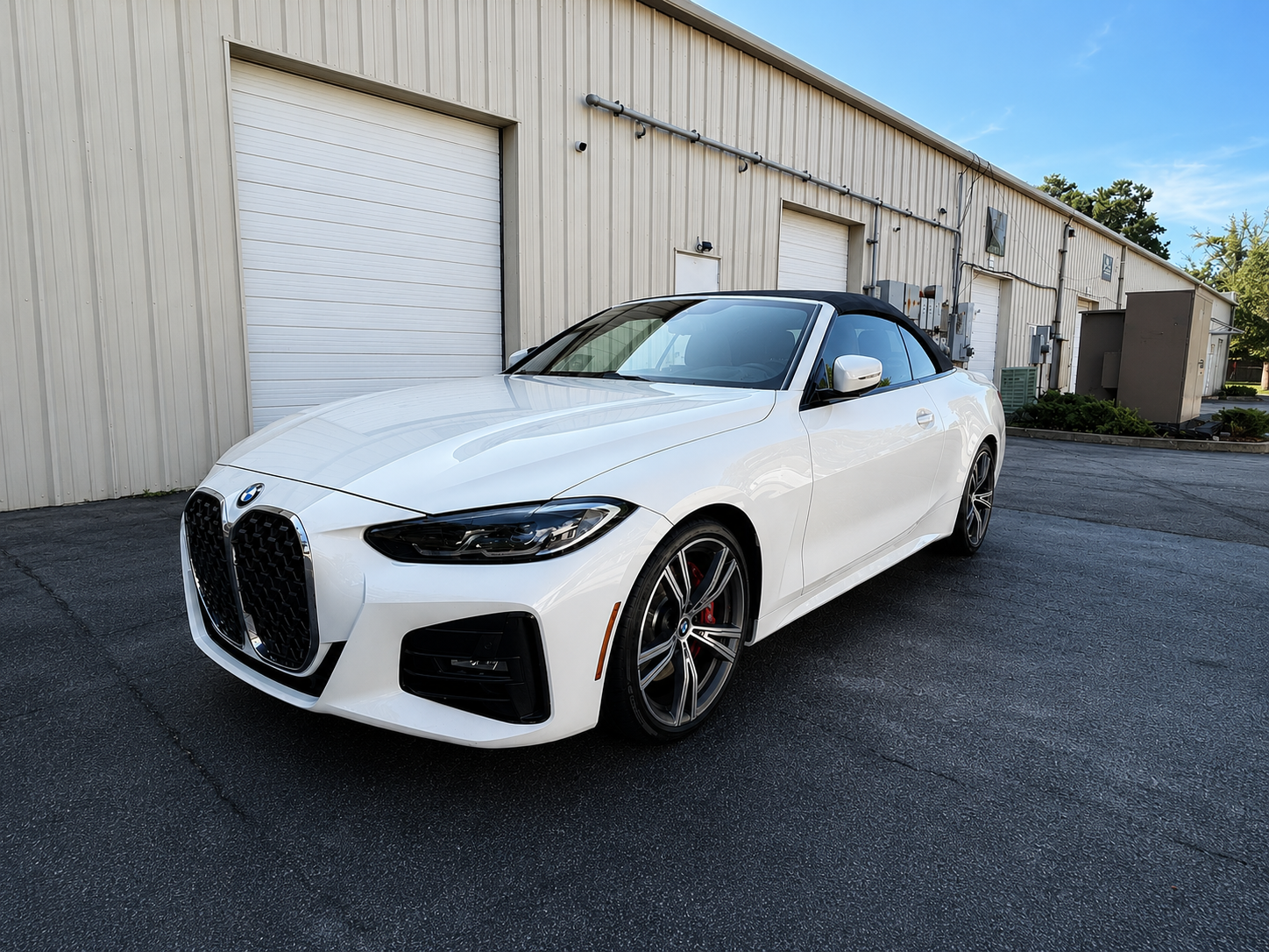 White BMW after ceramic coating annual inspection at Shine Again Auto Detailing in Newnan, GA