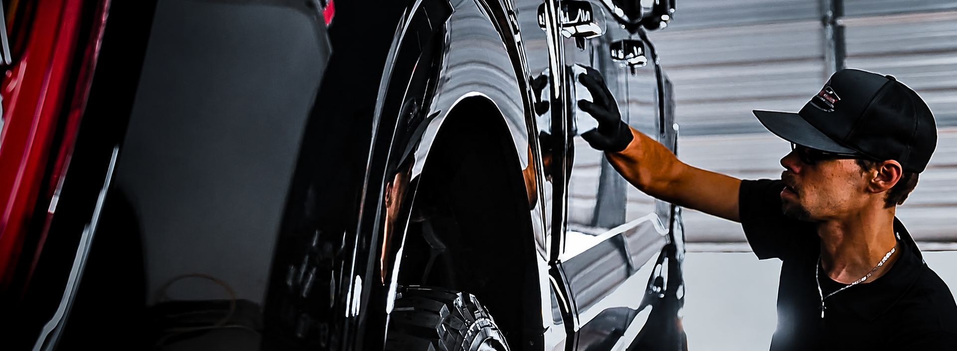 Newnan Ga Shine Again Auto Detailing & Ceramic Coating performing Exterior Detail Service On A GMC Truck