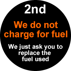 No charge for fuel