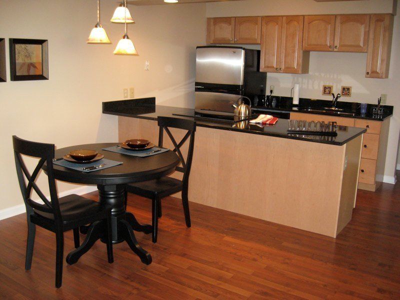 mansard house dining room and kitchen