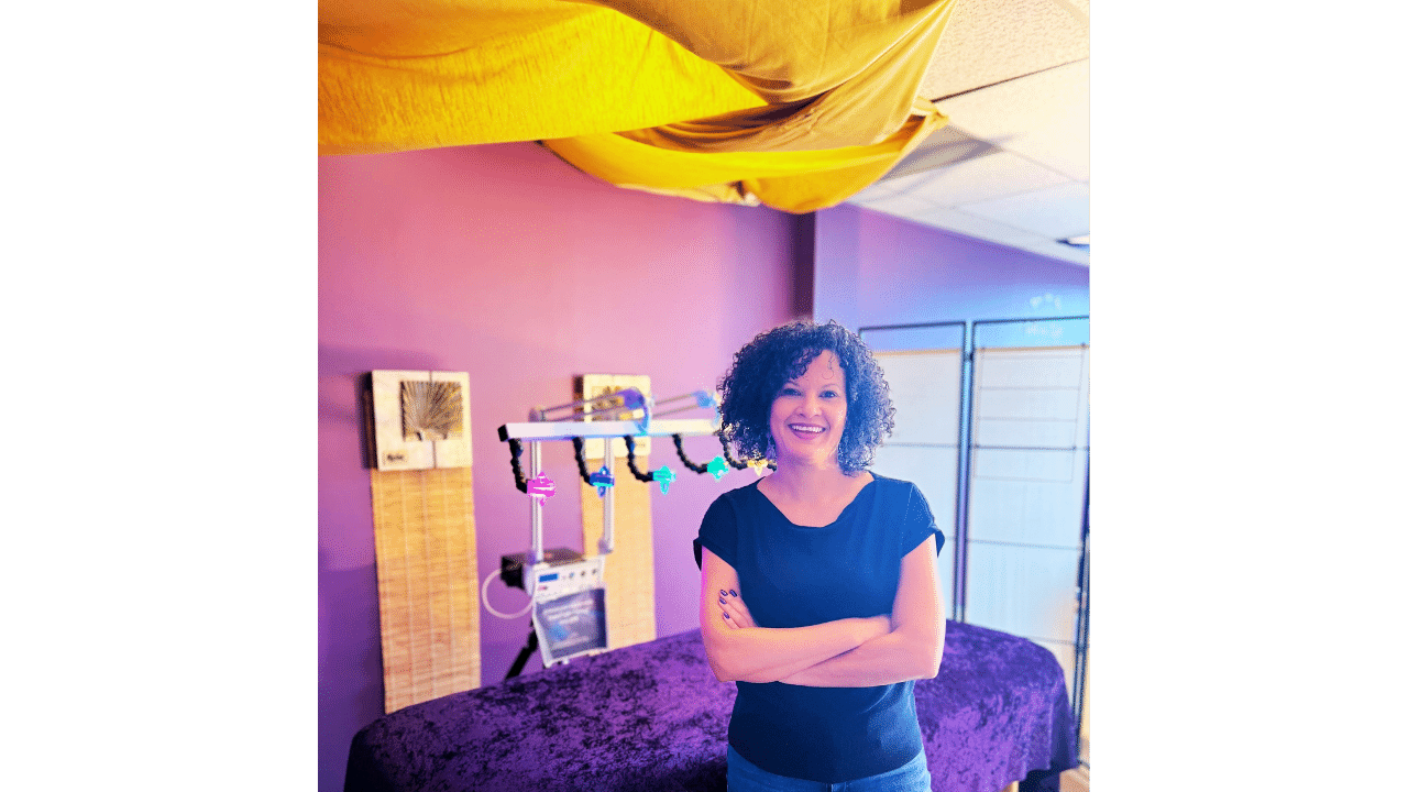 energy healer dena gould in office healing space