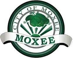 City of Moxee seal with a green design and the city name.