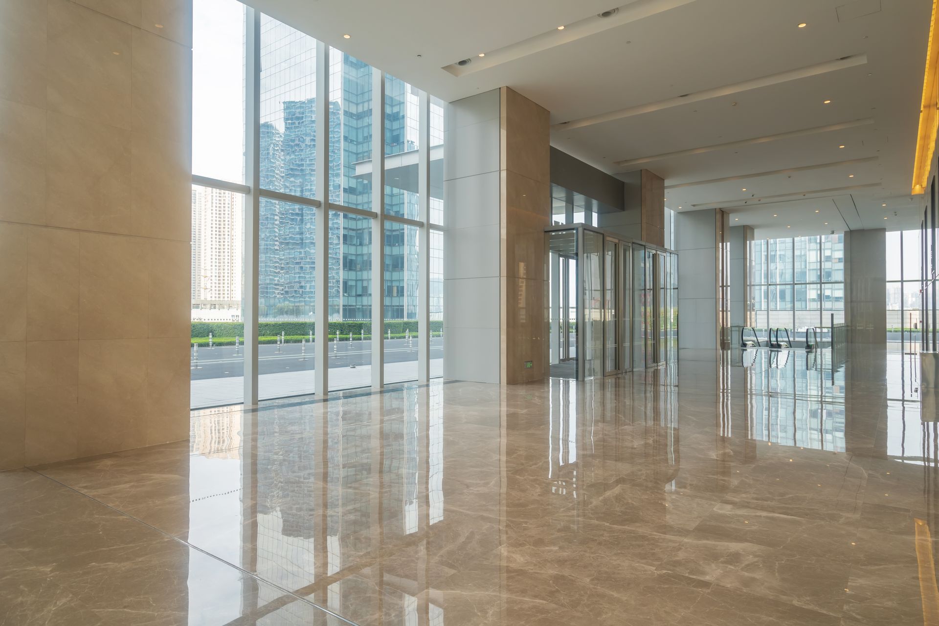 tile floor commercial building