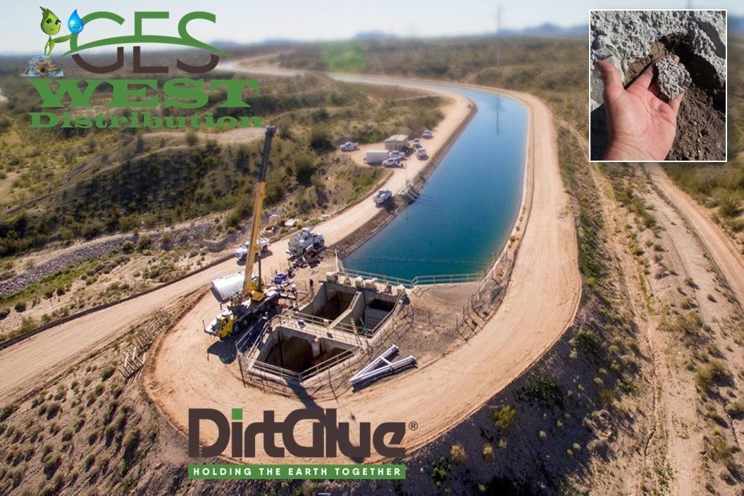 DirtGlue® polymer is a popular, proven soil binder that prevents erosion on steep embankments