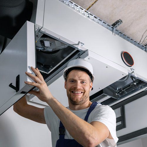 Repairing Ducted Heating System — Mornington Peninsula — CB Plumbing Group Repairing Ducted Heating System — Mornington Peninsula — CB Plumbing Group