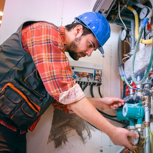 Checking Hot Water System — Mornington Peninsula — CB Plumbing Group Checking Hot Water System — Mornington Peninsula — CB Plumbing Group