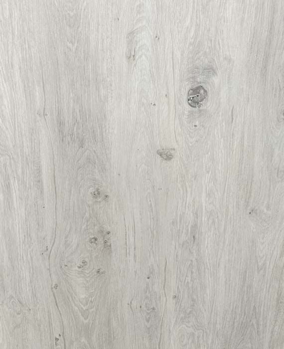 Light gray wood-grain surface with a few small knots and marks