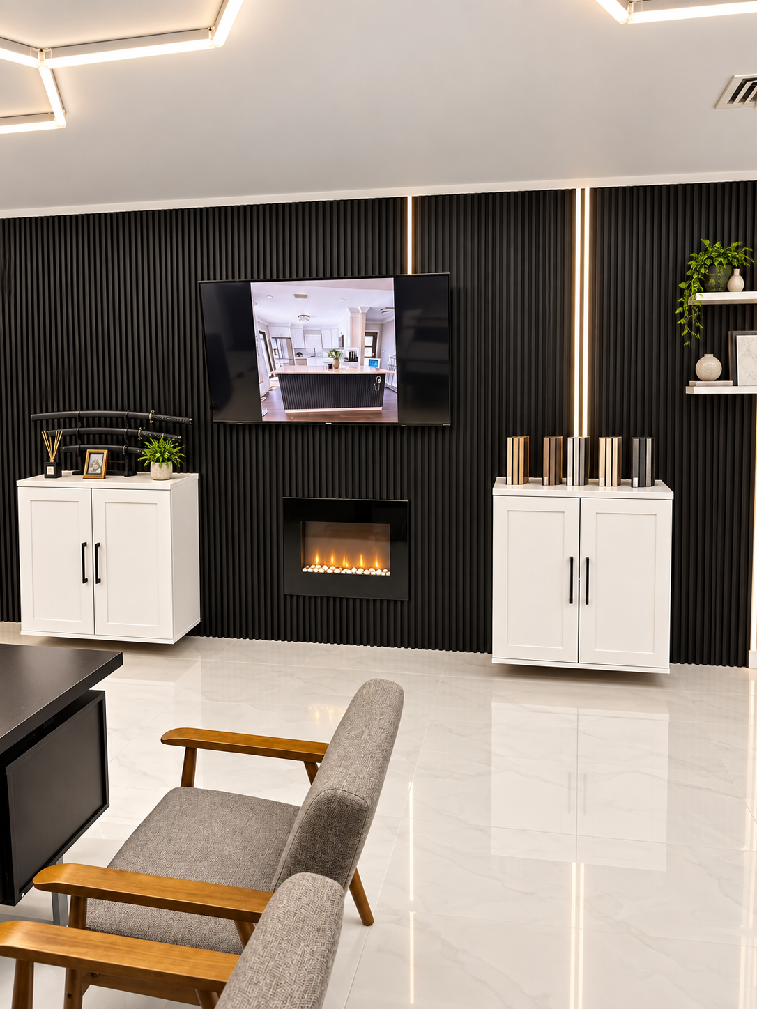 Interior finish and cabinetry display at Fort Lauderdale remodeling design center