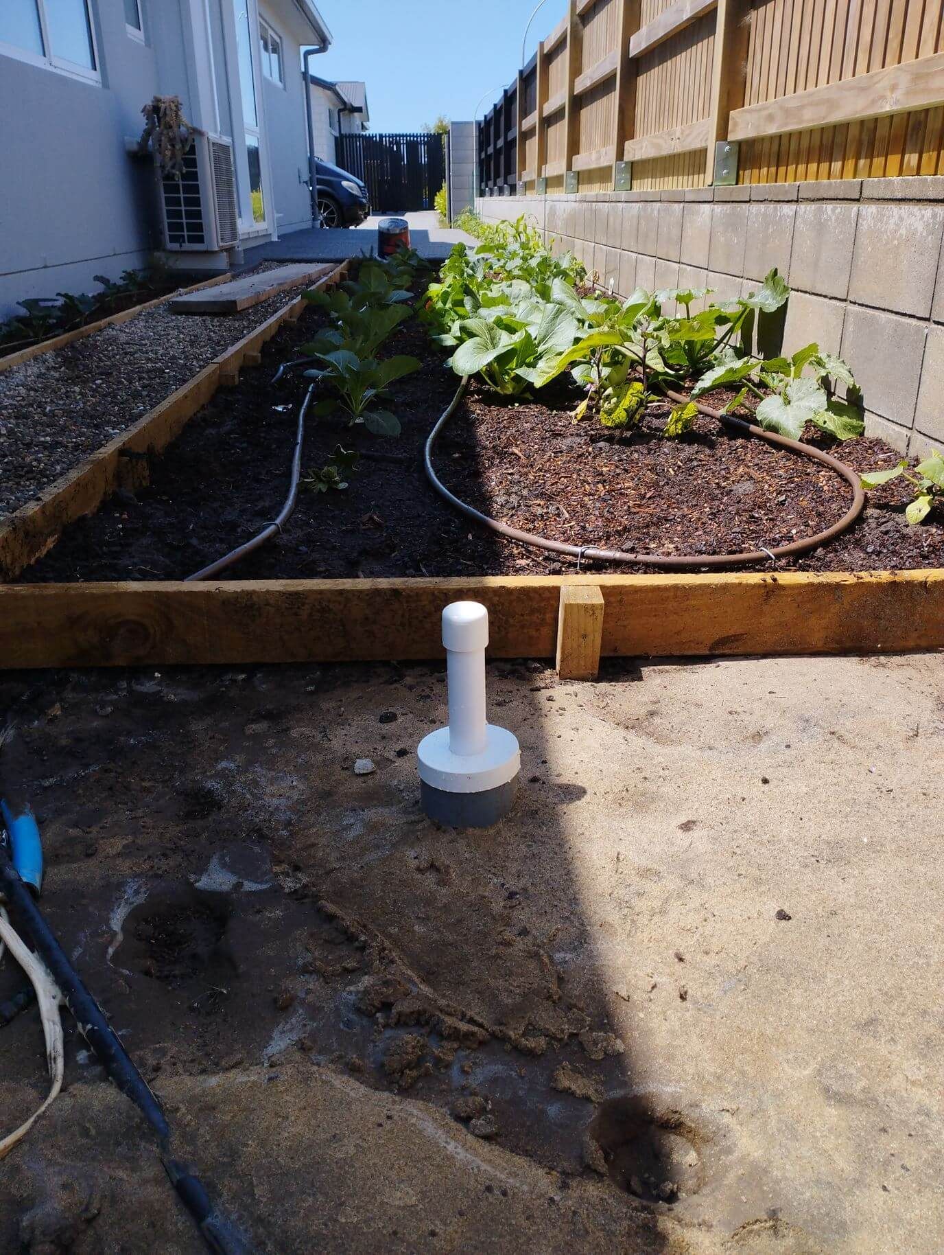 Fresh water bore and full depth casing installed and capped off, ready for a pump and plumbing to be added. Located in The Mount, Bay of Plenty, New Zealand