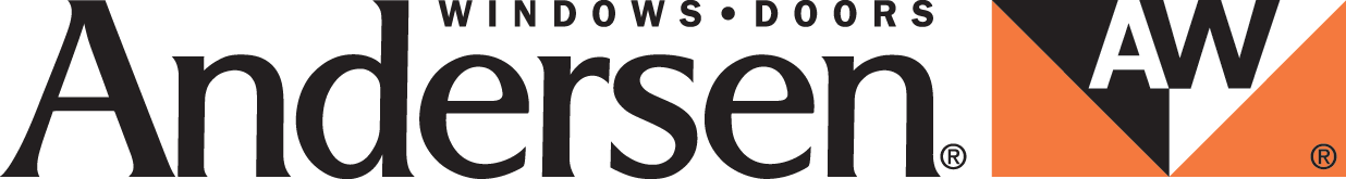 A logo for a company called anderson windows doors