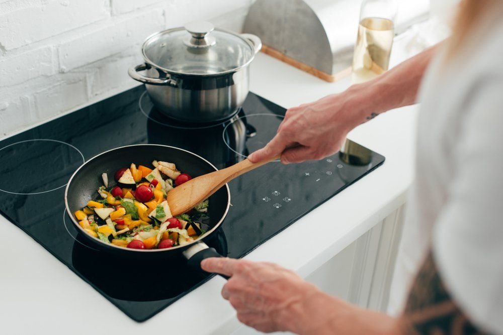 Cooking Vegetables on a Fry Pan — Recipes in Mid North Coast, NSW