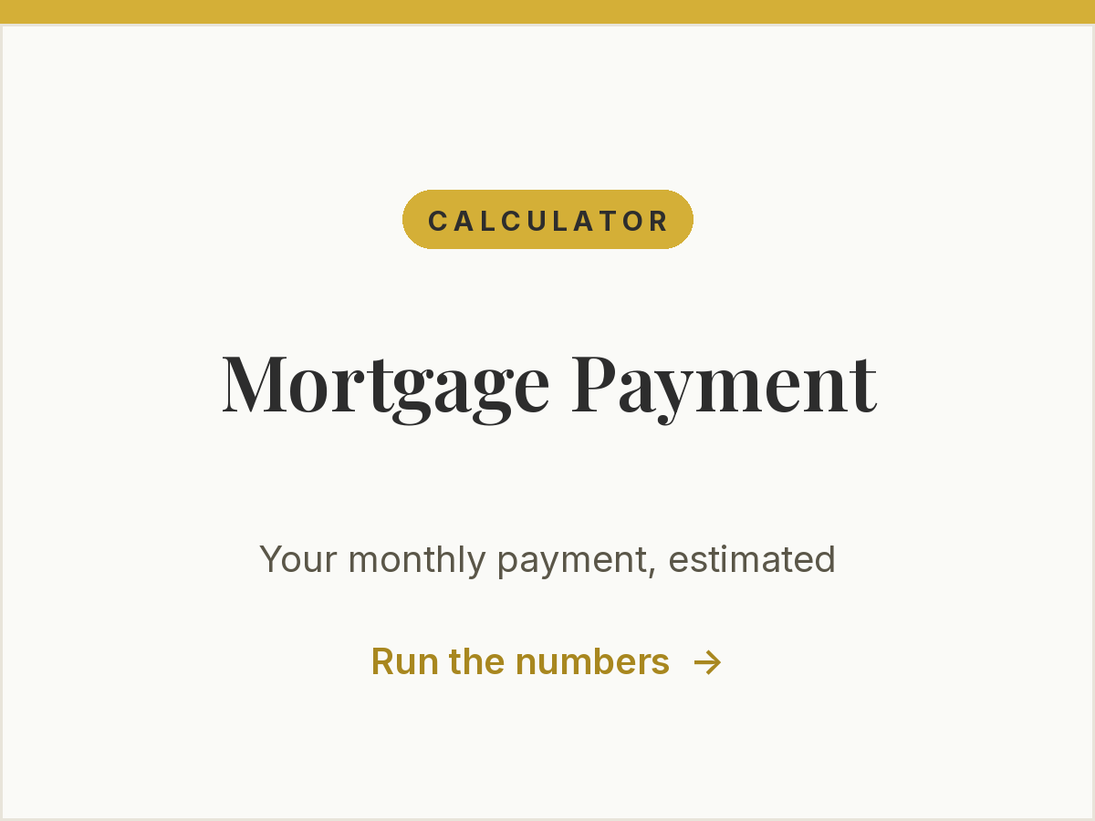 Free mortgage payment calculator from Harv Balu, REALTOR