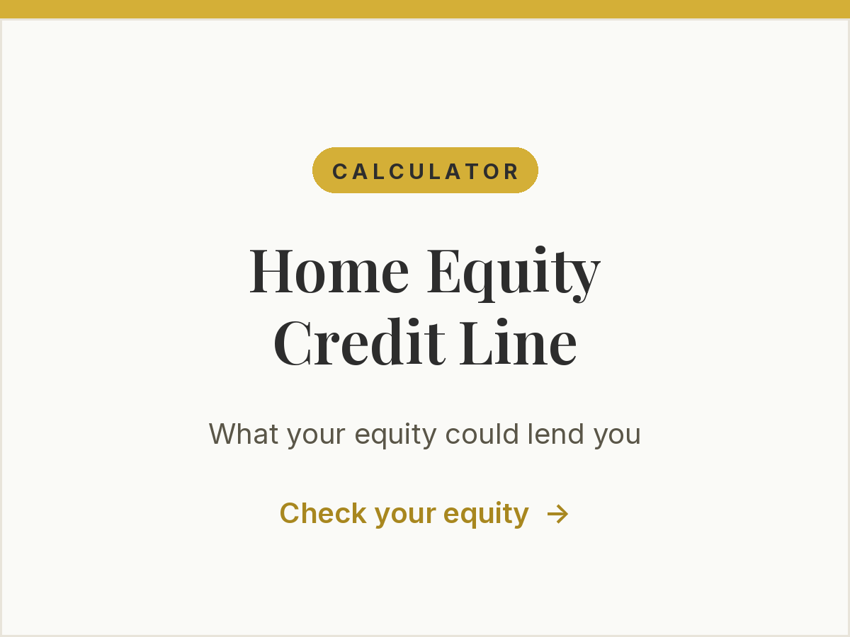 Free home equity line of credit calculator