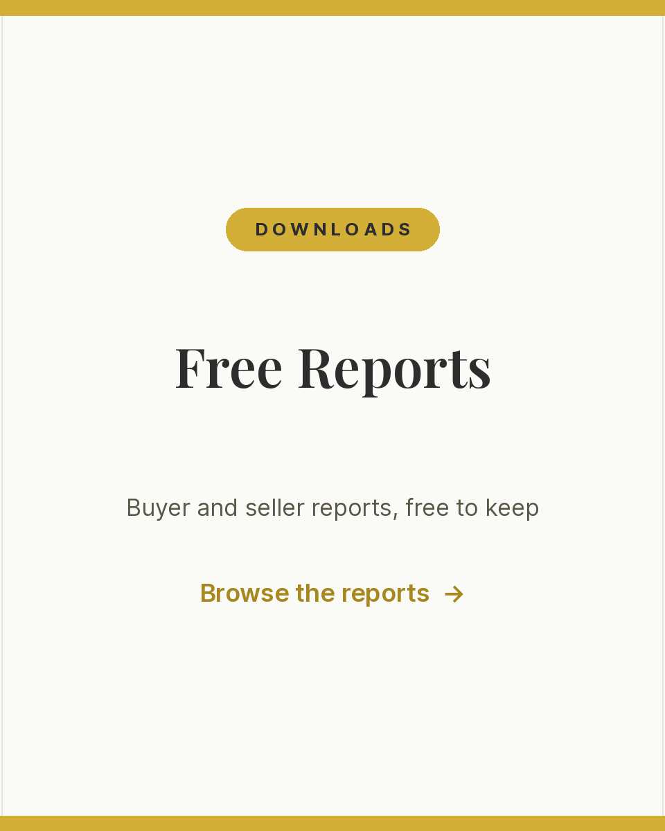 Free downloadable real estate reports for buyers and seller