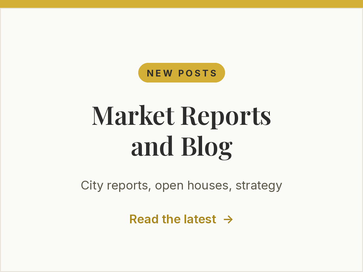 Market reports and blog from Harv Balu, REALTOR