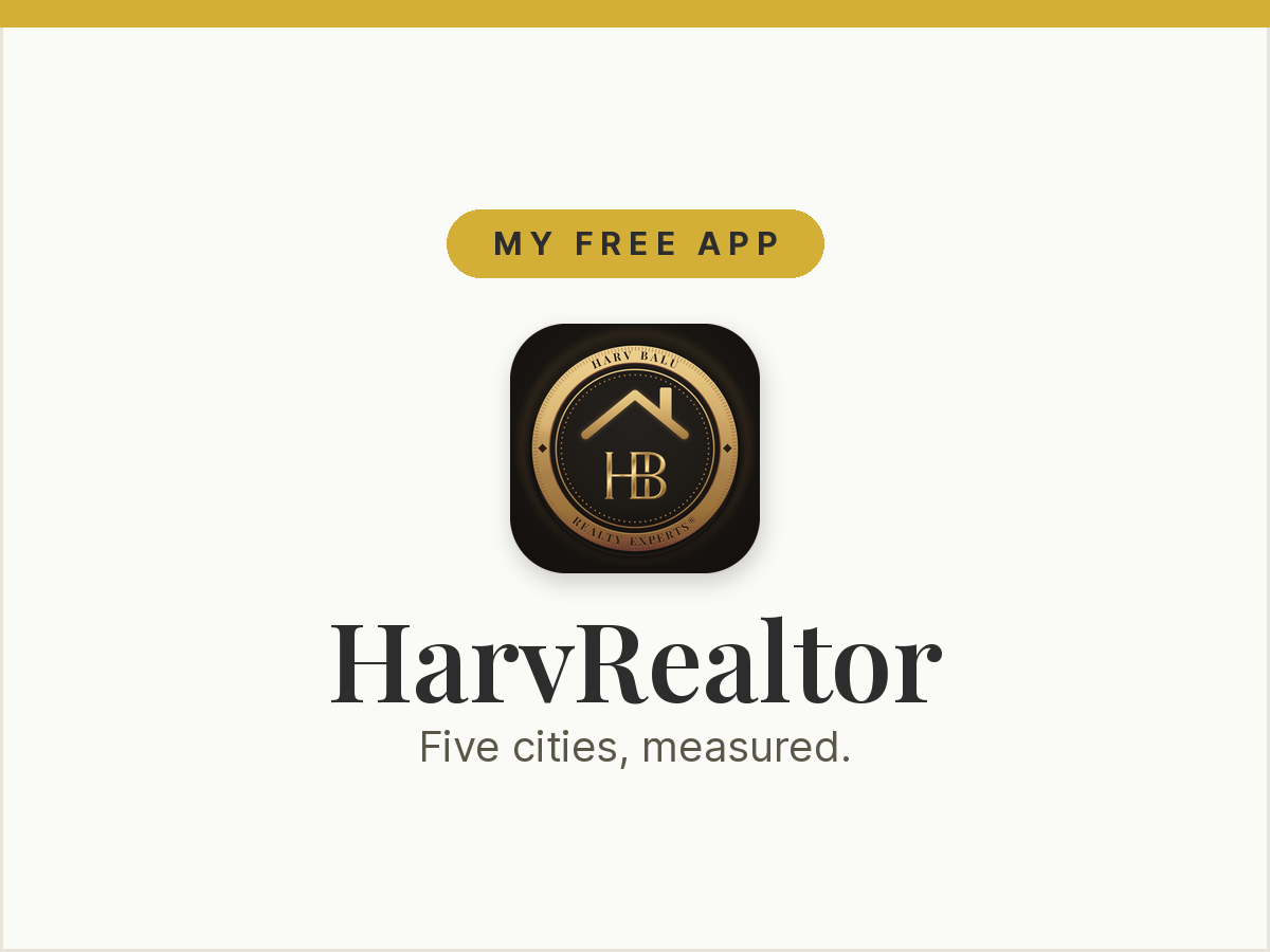 HarvRealtor, my free app on the App Store