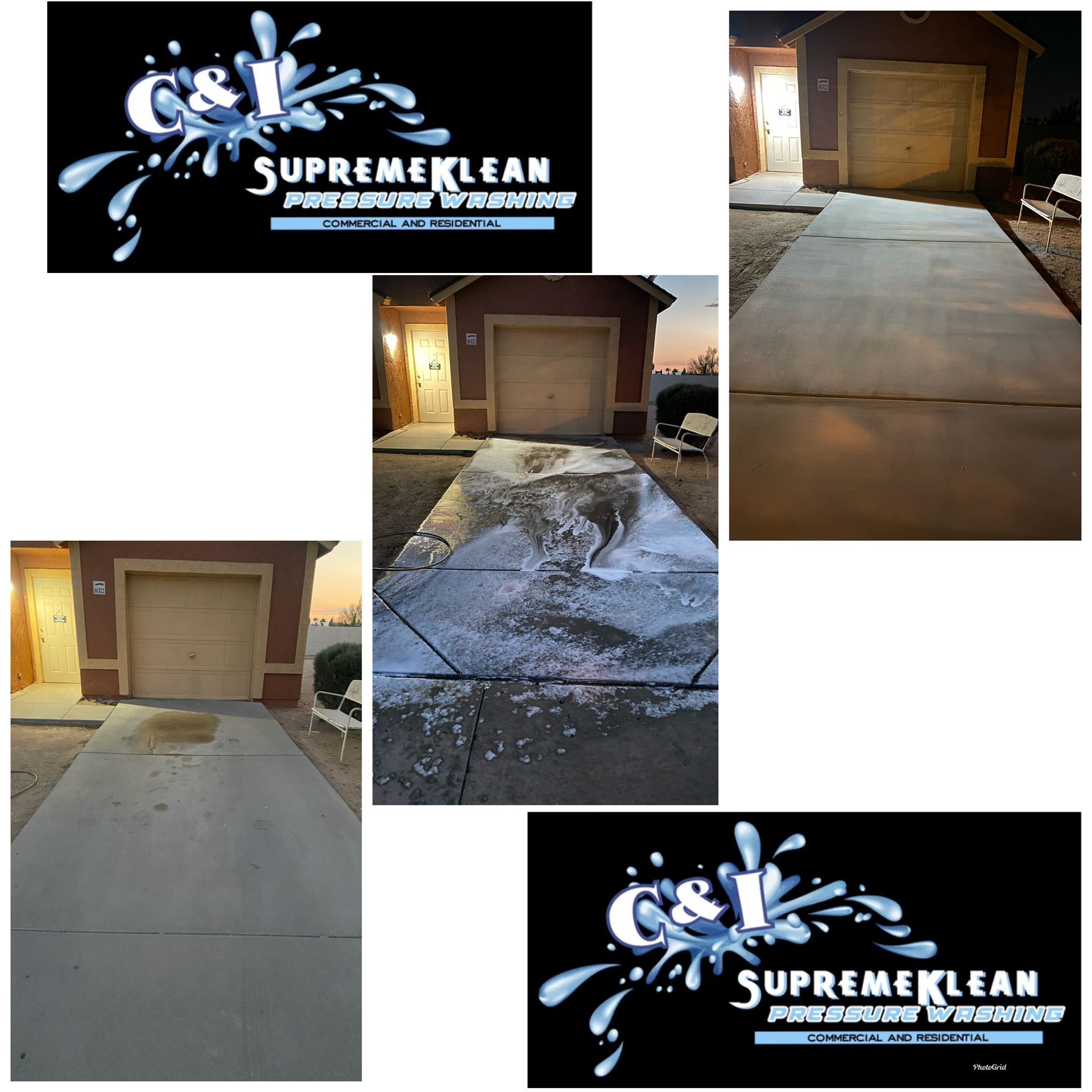Driveway cleaned by 