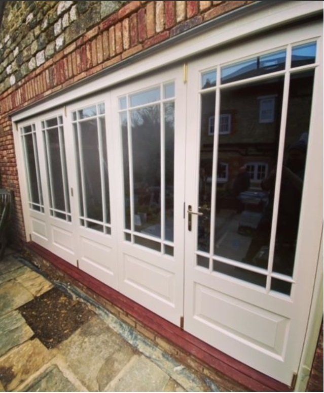 Accoya External Bi-folding Doorset with Traditional Margin Glazing Bar Detail