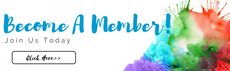 Promotional banner reading “Become A Member! Join Us Today” with colorful paint splash and “Click here” button