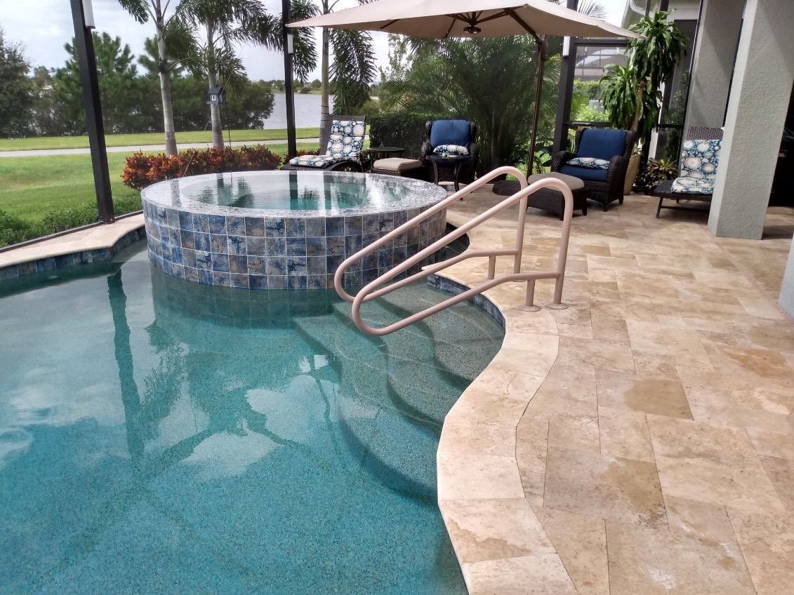 Pool Railing Spa Pool Handrail Installations | Central Florida | Pro Fab