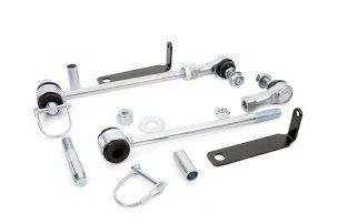 Assorted silver metal hardware parts and brackets arranged on a white background