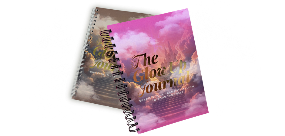 Two spiral notebooks are stacked on top of each other on a white background.