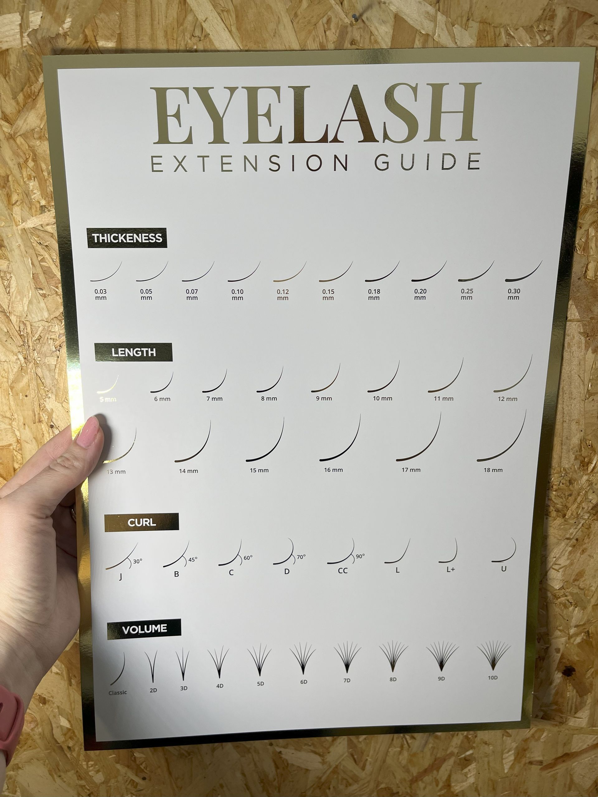 A3 Foiled Eyelash Extentions