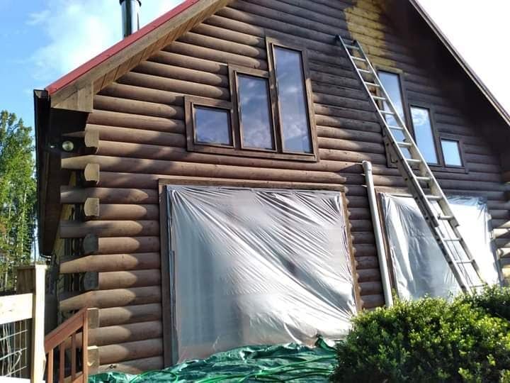 Log Home Sandblasting Orange VA, Fairfax VA, Richmond VA