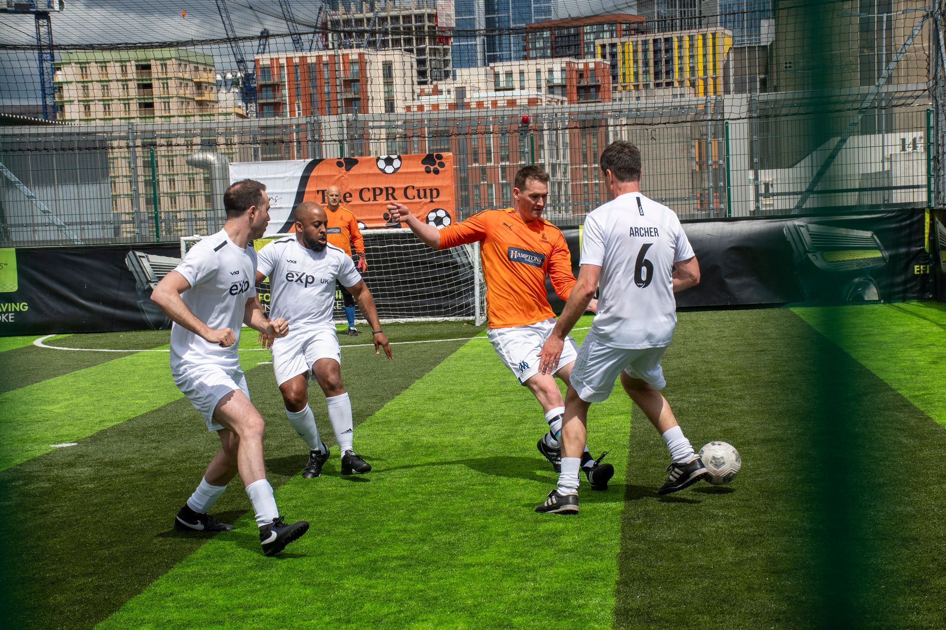 Property industry professionals playing at the CPR Cup