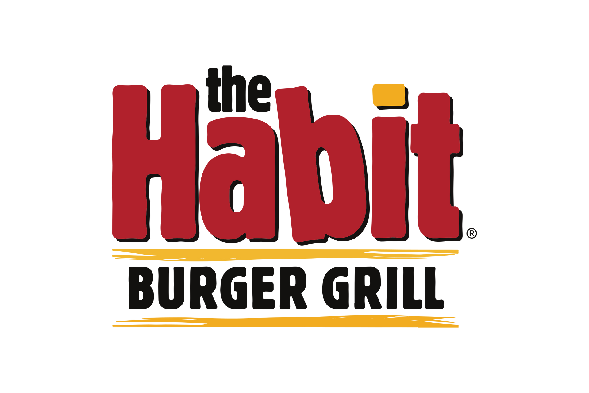 The Habit Burger Grill logo in red and black with a yellow accent