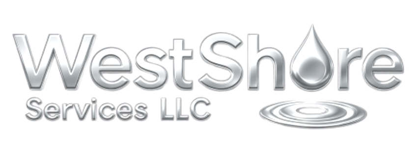 WestShore Services LLC logo in gray with ripple graphic