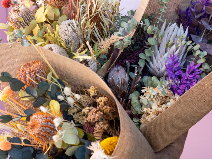 A florist in Darwin brings this vibrant collection to life, perfect for any occasion.