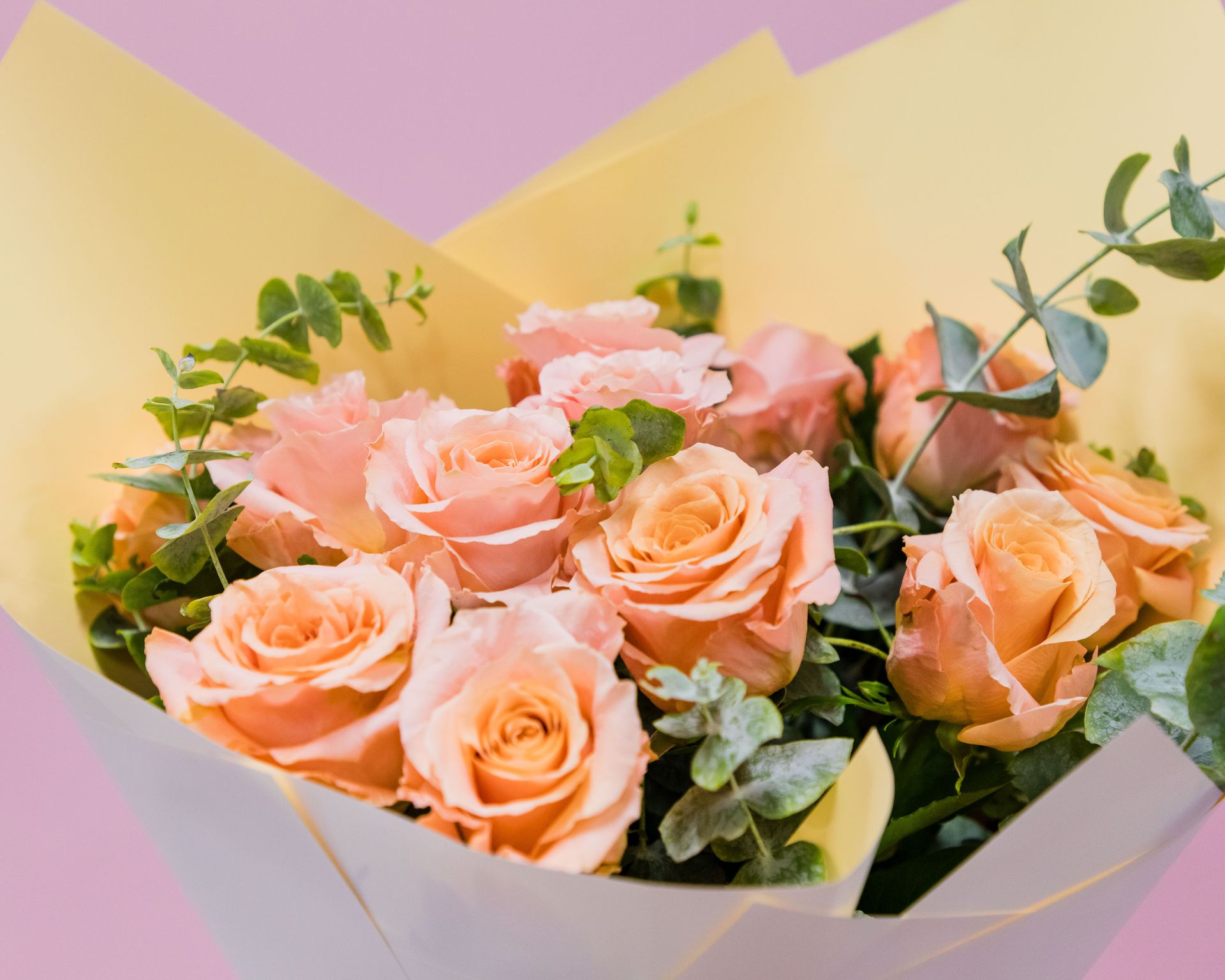 Elegant mix of seasonal flowers, wrapped for a surprise delivery in Darwin.