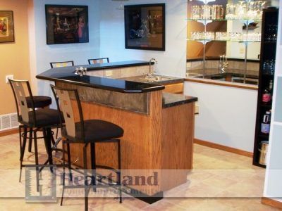A bar in a basement with the word beastland on the bottom