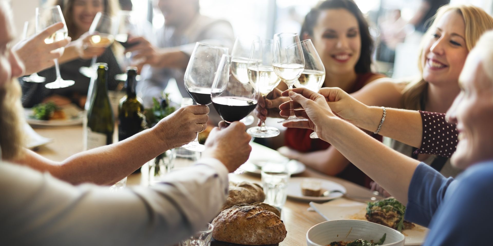 wine glass toast