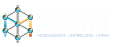 Logotipo molecular azul y naranja con texto tenue que dice “Homologados - Certificados - Layher”