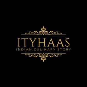 A gold logo with the text 