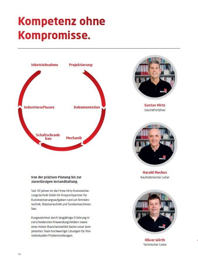 Eine Buchseite mit den Gesichtern von drei Männern darauf.