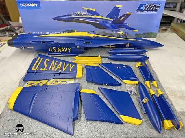 E-flite F-18 Blue Angels 80mm EDF Assembly & Flight Review