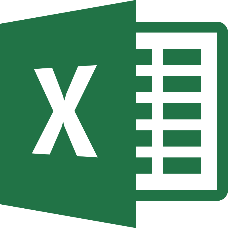 Microsoft Excel-logo, groen met een witte