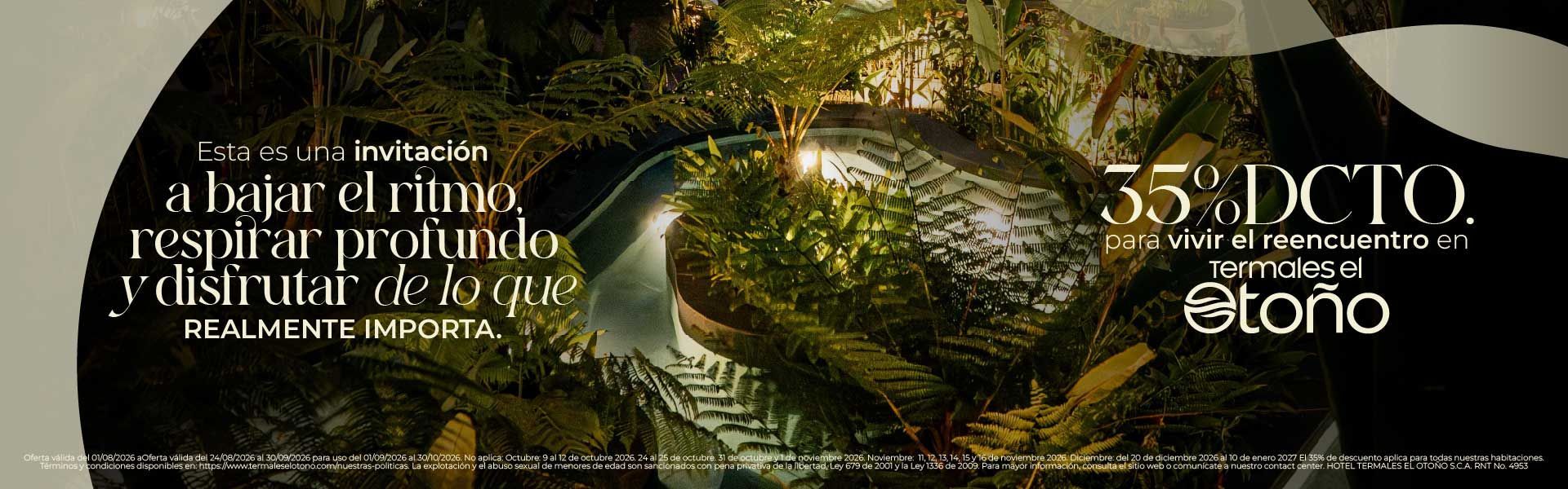 promoción hotel termales el otoño