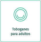 Ícono circular que representa los toboganes para adultos de Termales El Otoño, hotel con zonas de diversión en Manizales