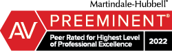 Martindale-Hubbell AV Preeminent 2022 badge