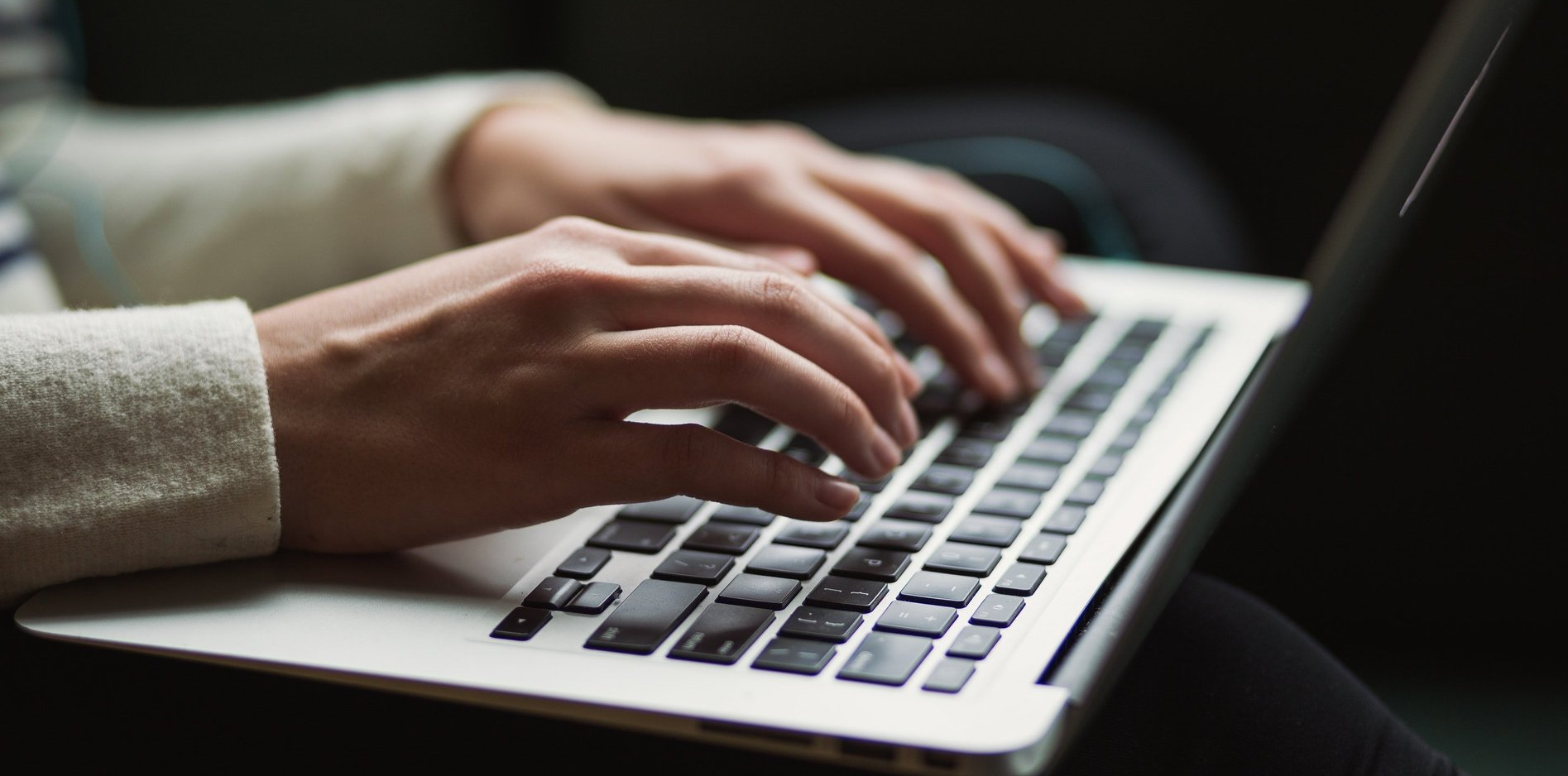 typing in computer keyboard